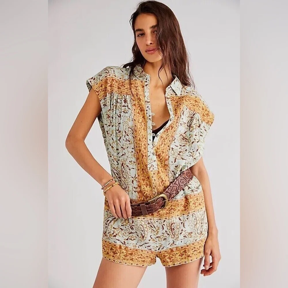 NEW Free People Telly Romper size S - Picture 1 of 13